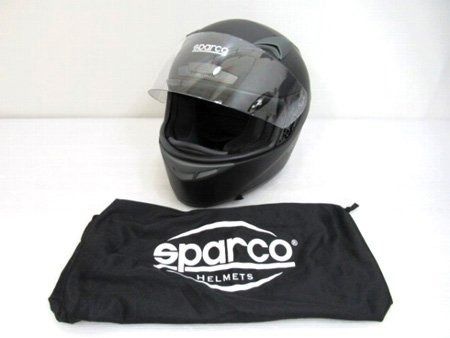 スパルコ SPARCO フルフェイスヘルメット CLUB X1 サイズXS 頭周54cm ブラック レーシングカートなど用 収納袋付