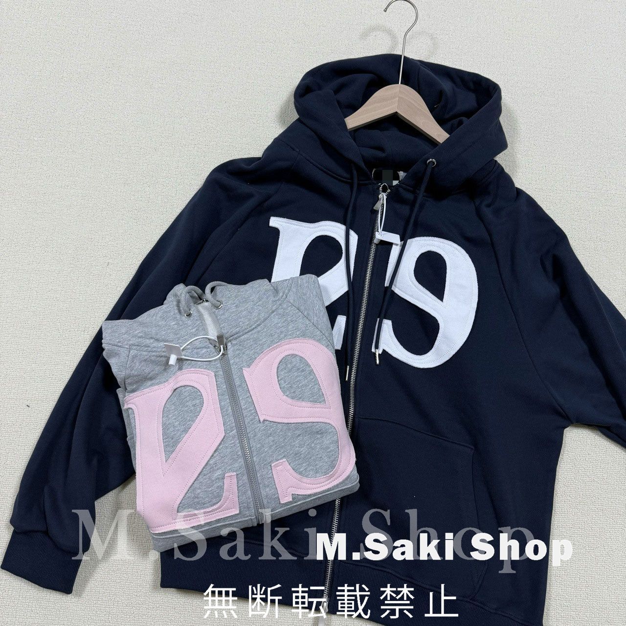 韓国人気 ILLIGO 129 LOGO PATCH HOODIE ZIP-UP ILLIGO イリゴ