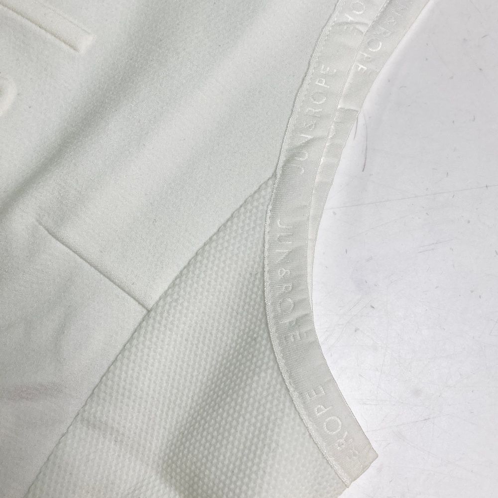 サイズ：S JUN&ROPE ジュン アンド ロペ ジップベスト ホワイト系