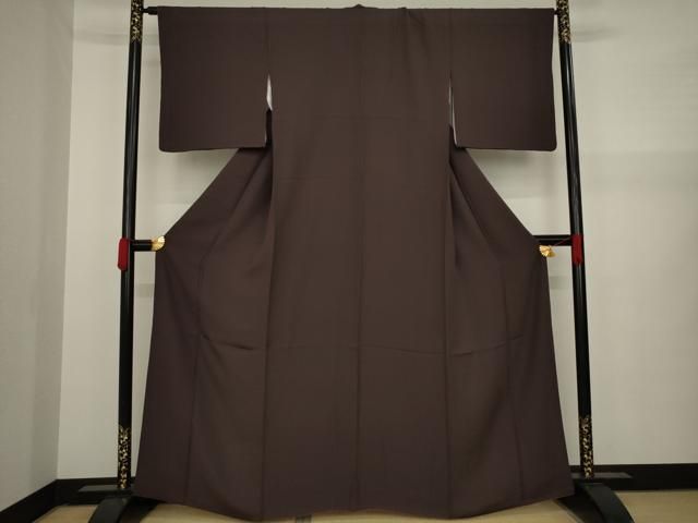 平和屋着物●上質な色無地　黒茶色　正絹　逸品　AABB6531zg 平和屋着物○上質な色無地 黒鳶色 正絹 逸品 AAAY9777ck - メルカリ