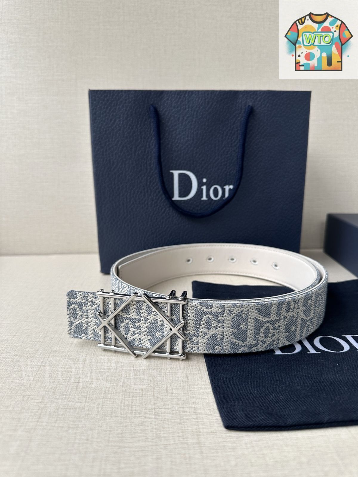 今日WTO】Dior ディオール Montaigne レザーベルト-FZ73 - メルカリ