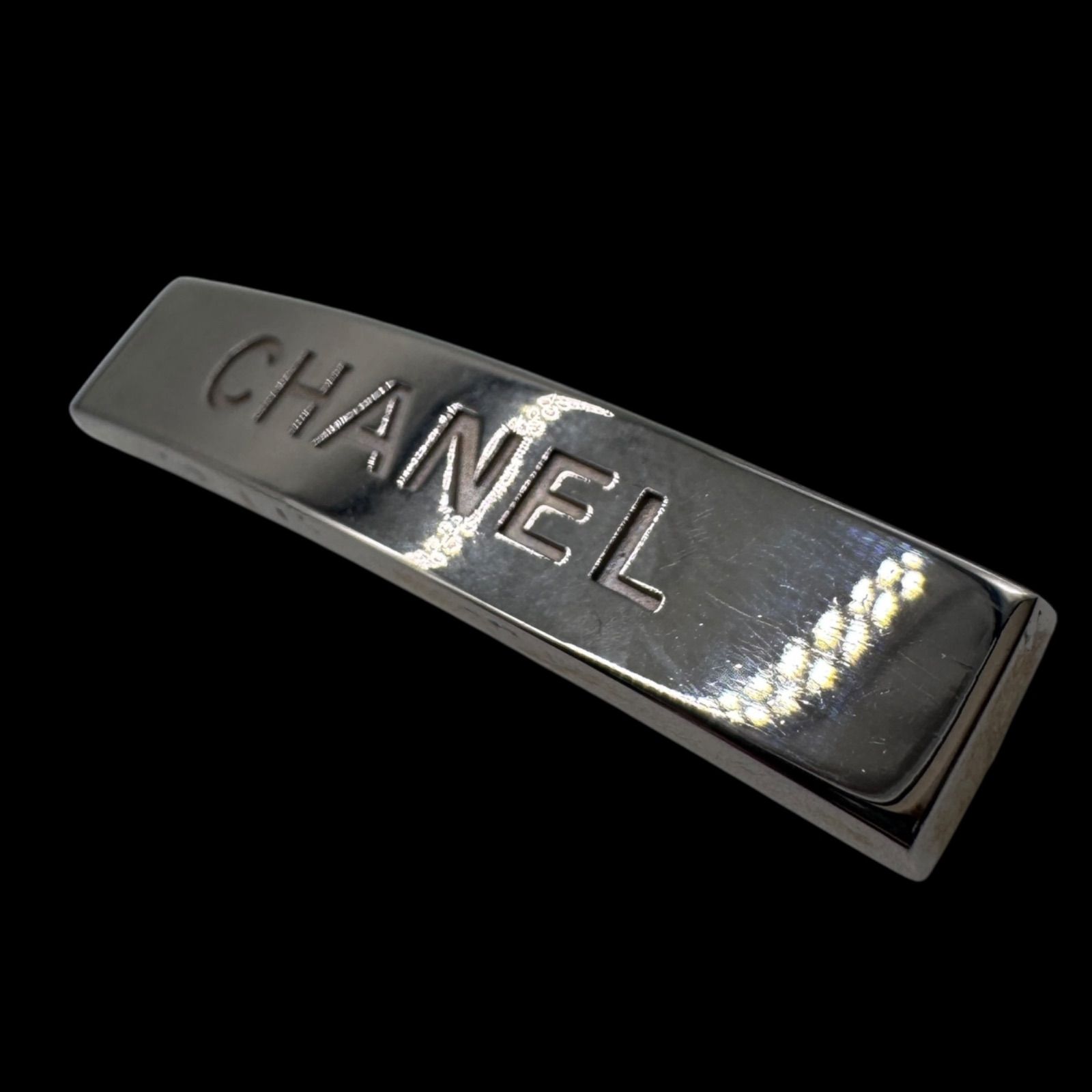 希少 美品 CHANEL シャネル ロゴ 99P バレッタ ヘアクリップ 希少 美品 CHANEL シャネル ロゴ 99P バレッタ ヘアクリップ