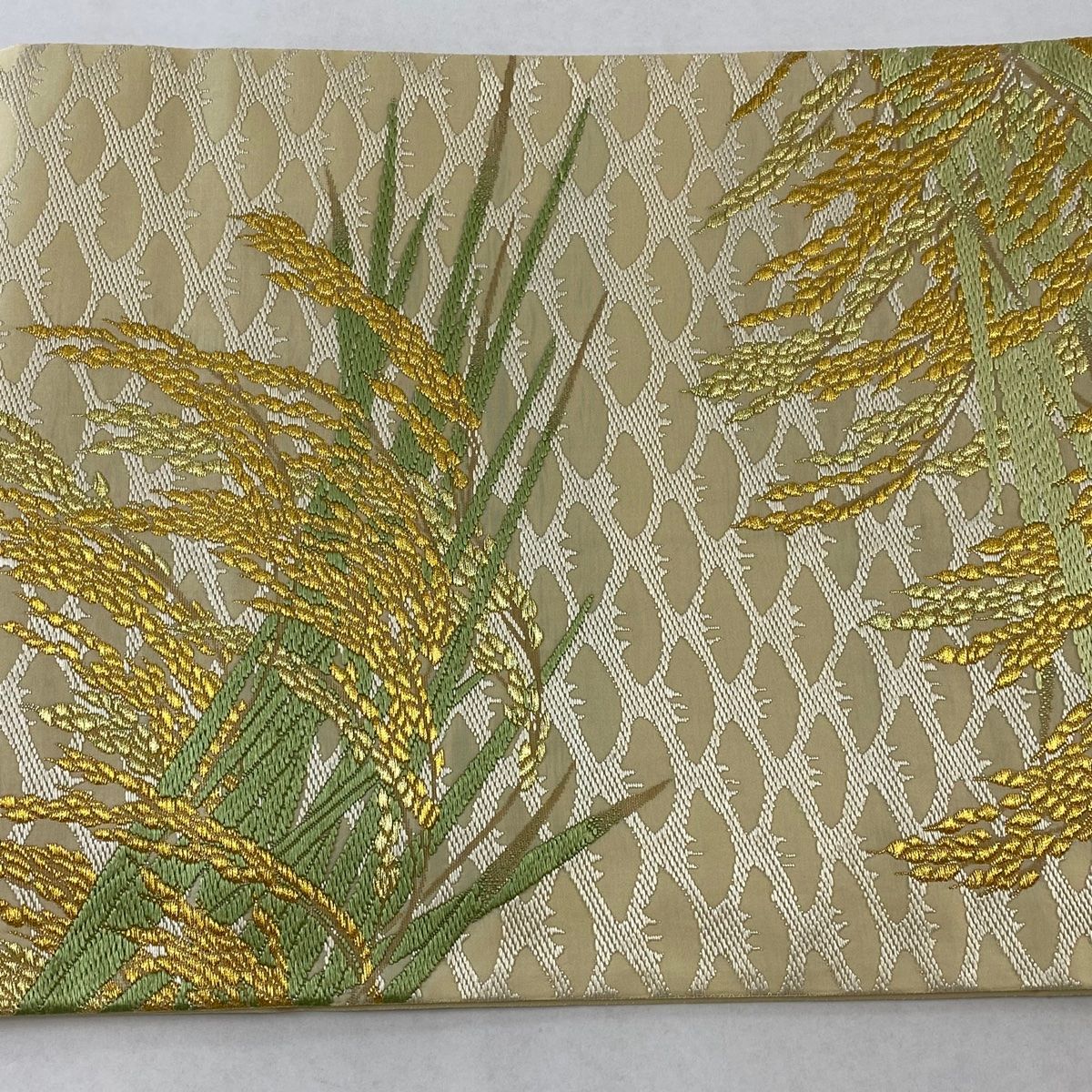 山口美術織物 金色稲穂模様 袋帯 【公式通販】