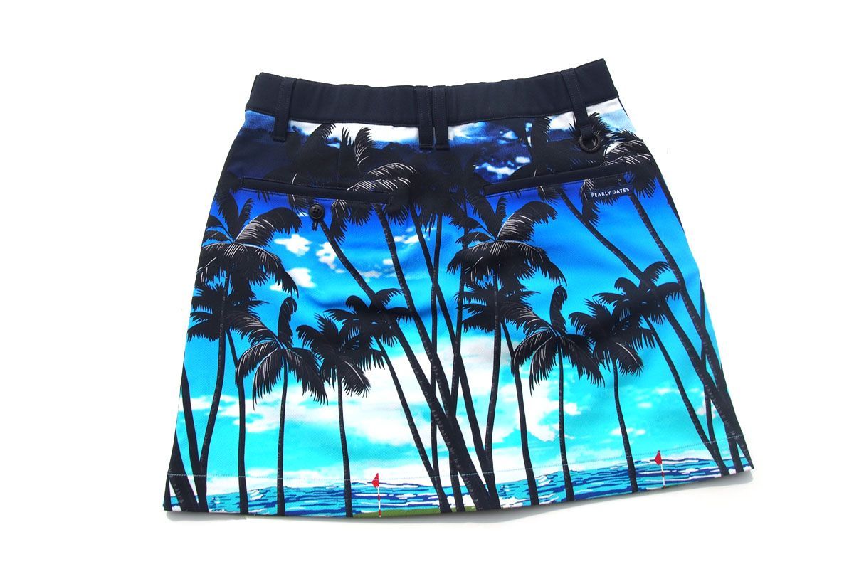 ｜♥｜パーリーゲイツ｜pearly gates｜トロピカルゴルフプリント スカート｜055-1234612｜レディースゴルフウェア｜0