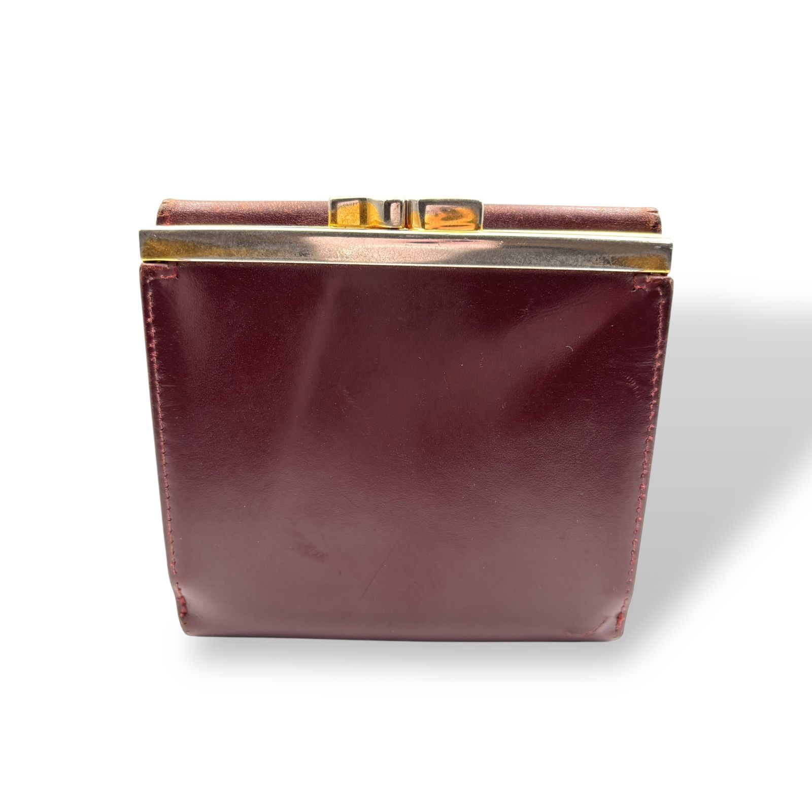Cartier カルティエ 3つ折り財布 レザー ボルドー 251225557