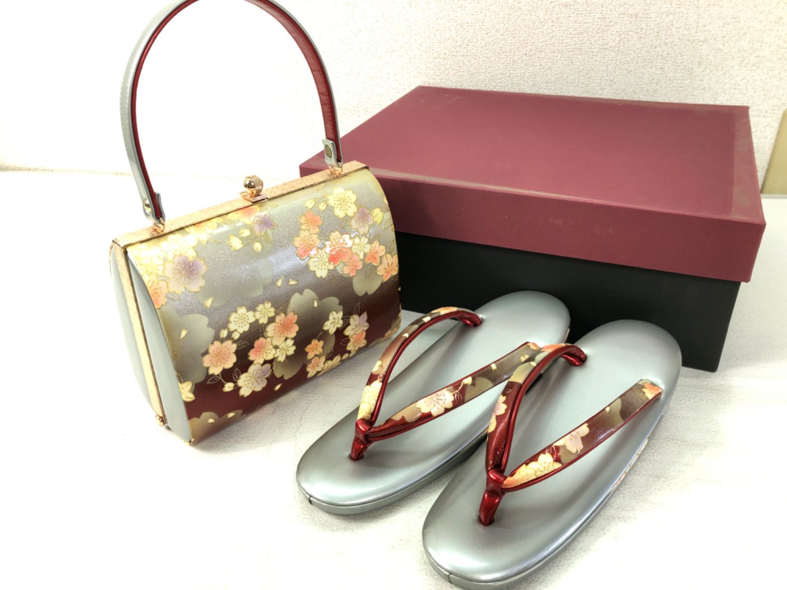 訳あり特価・匿名配送OK】草履 バッグ セット ／ Zori Sandals