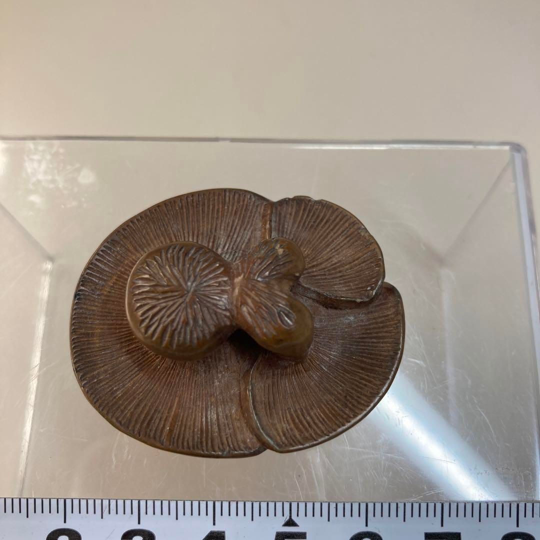  上江戸時代 シイタケ根付 9 g 本Y 6 0222 アンティーク雑貨 美術品 アンティーク コレクション