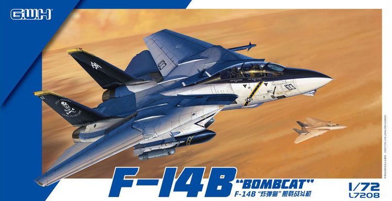 L7208 グレートウォールホビー 1|48 アメリカ海軍 F-14B 艦上戦闘機