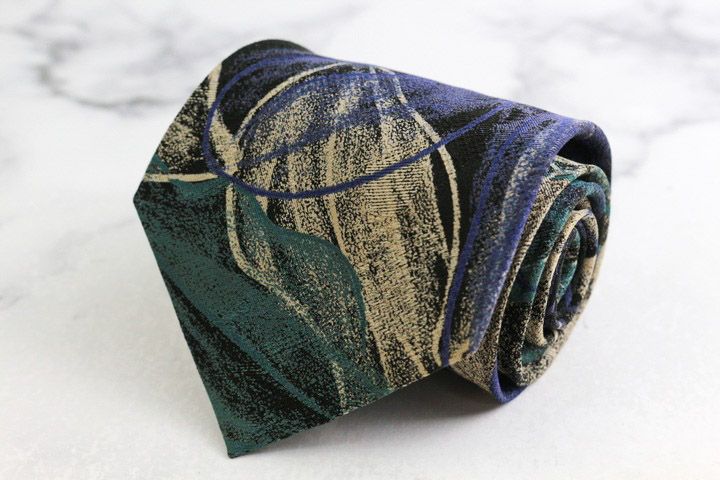 ブリオーニ ブランド ネクタイ シルク 花柄 PO メンズ ブラック Brioni