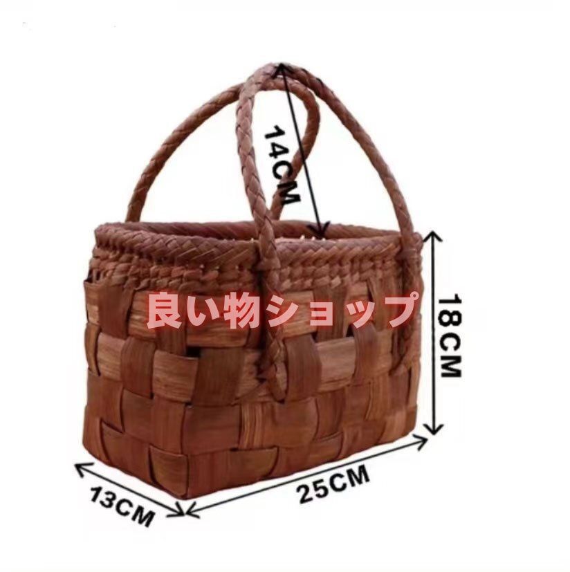 推薦☆職人手作り良品 山葡萄かごバッグ 手編み山葡萄籠バッグ