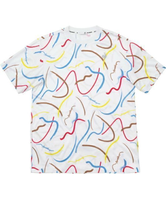 le coq sportif ルコック 総柄グラフィックハーフスリーブシャツ ホワイト M QMMWJA03 WH | 衣類 服 トップス Tシャツ ハーフスリーブ 半袖 メッシュ UPF50+ 遮熱 サンスクリーン クーリング効果 デイリ