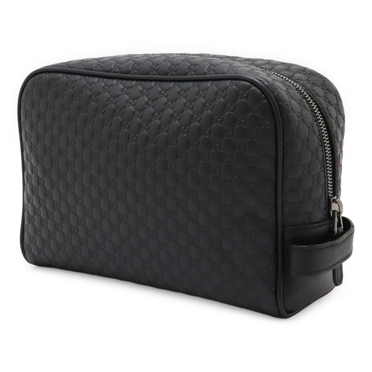 GUCCI グッチ マイクログッチシマ セカンドバッグ クラッチバッグ ハンドバッグ レザー ブラック 黒 アウトレット品 419775