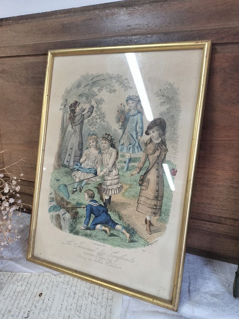 フランスアンティーク額縁 木製フランスアンティークフレーム シャビー