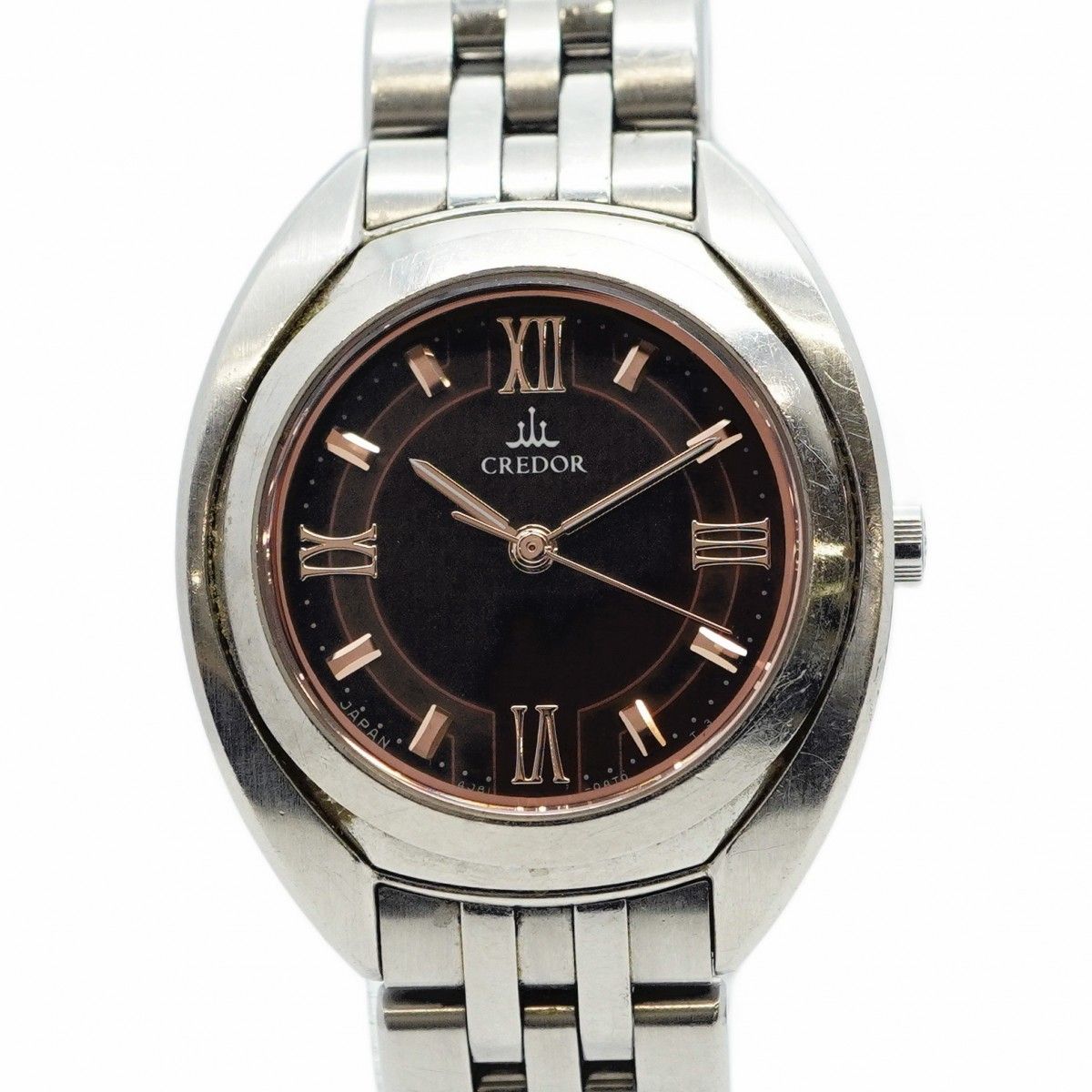 5wwc0084】セイコー クレドール 4J81-0AN0 ブラウン文字盤【中古  