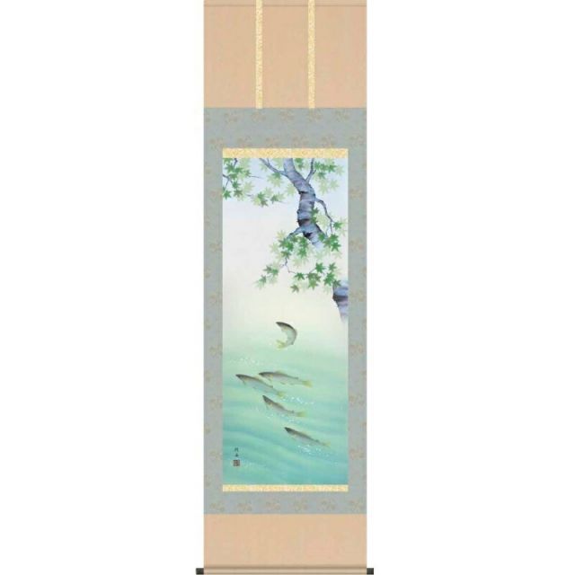 種類2：春夏秋冬 4幅セット 掛軸 【四季花鳥】 長江桂舟 尺五