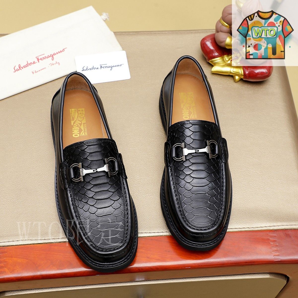 フェラガモシューズ(正規品) Ferragamo フェラガモ メンズ ビジネス シューズ33-3 - メルカリ