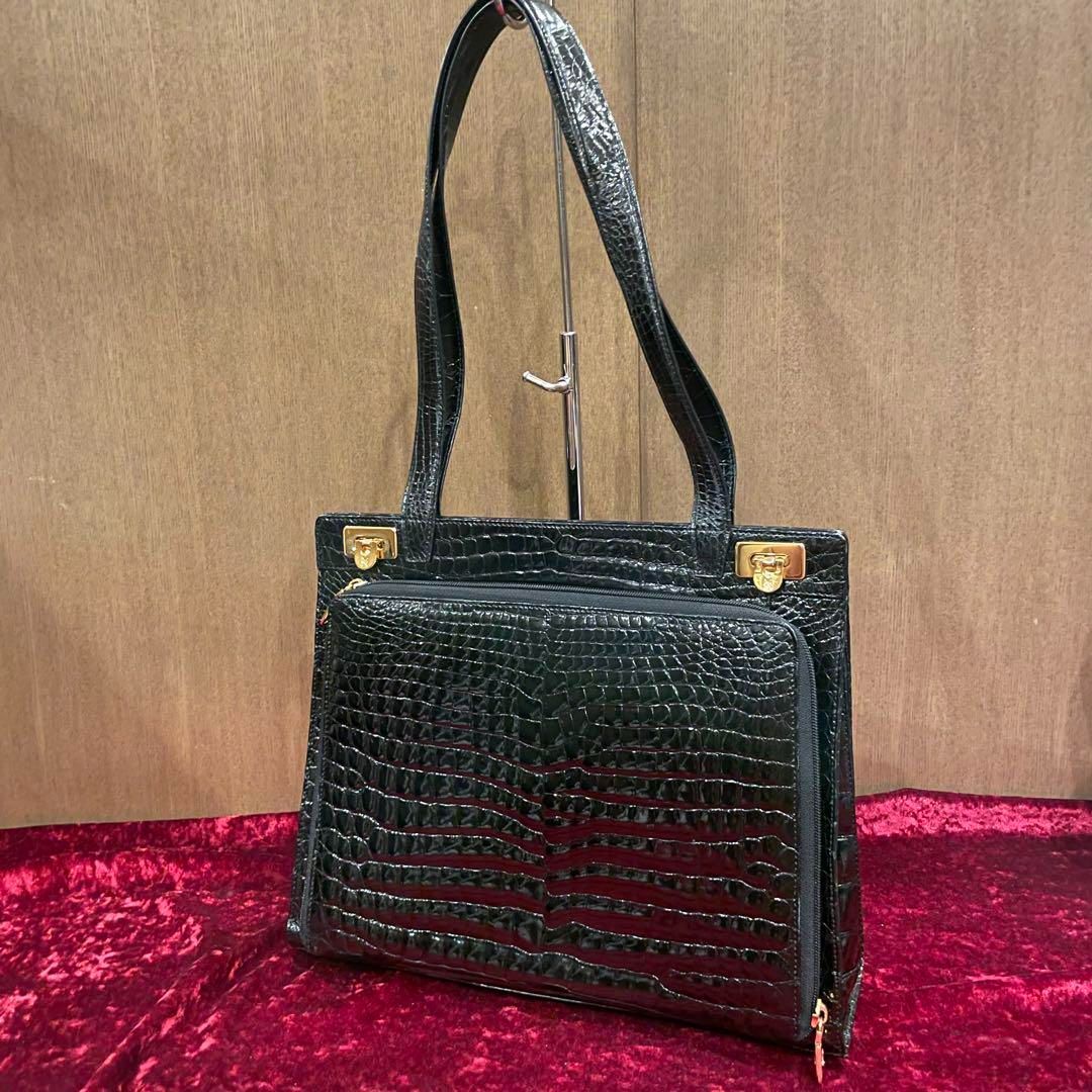 新素材新作 高級 ワニ革 クロコダイル crocodile クワンペン KWANPEN バッグ