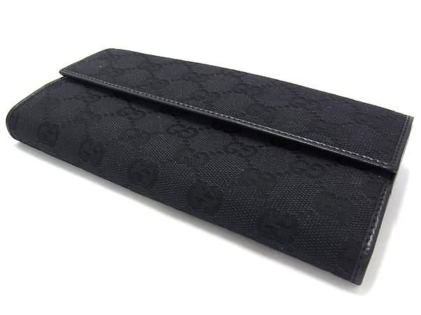 新品保管品✨グッチGGキャンバス　長財布　ホースビット仕様シルバー金具　黒レザー 大人気，お得 新品未使用GUCCI グッチ 101602 3661 ホースビット GG柄