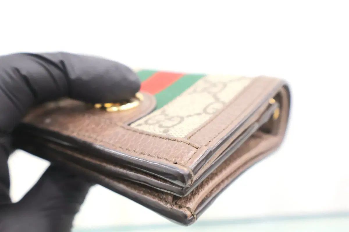 GUCCI グッチ GG Supreme シュプリーム オフィディア サムスン ウェブ チェーン 二つ折り財布 クロスバッグ 625711 DECORATOM_COM_BR