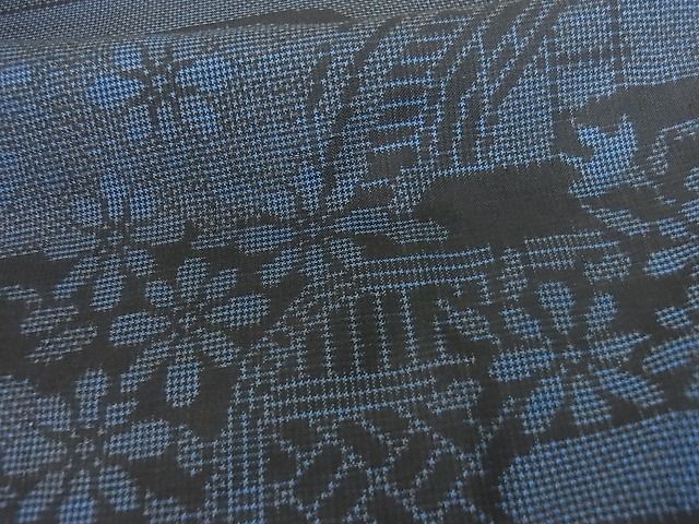 平和屋着物□本場大島紬 泥染 7マルキ 流水花籬文 逸品 DAAA7007sf