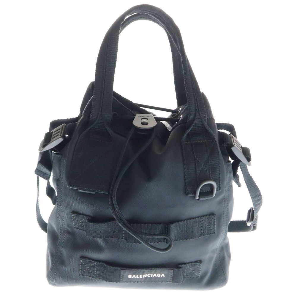 BALENCIAGA バレンシアガ ARMY アーミー ロゴ刺繍 2WAY ショルダーバッグ ハンドバッグ ブラック 6440292BKPI1000