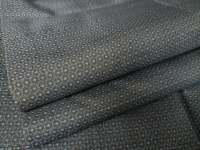 平和屋着物○男性 本場村山大島紬 亀甲文様 正絹 逸品 AABA5037np