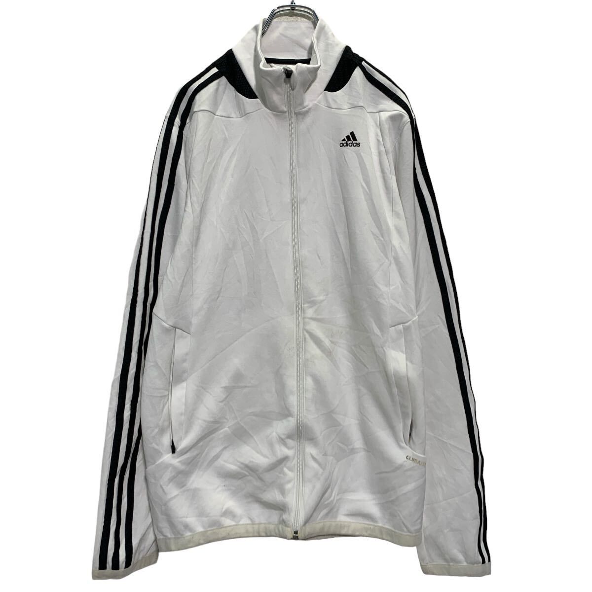 adidas ジップアップ トラックジャケット M ホワイト アディダス 