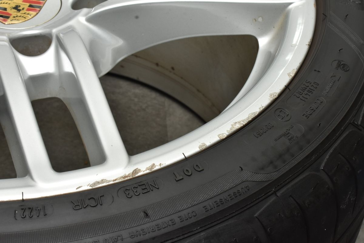 バリ溝 N0 承認】ポルシェ 991 911 カレラ4 純正 19in 8.5J +54 11J +