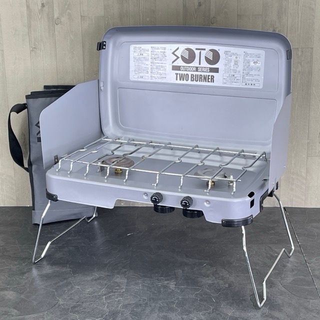 SOTO ツーバーナーコンロ 青 専用バッグ付き SOTO ツーバーナーコンロ