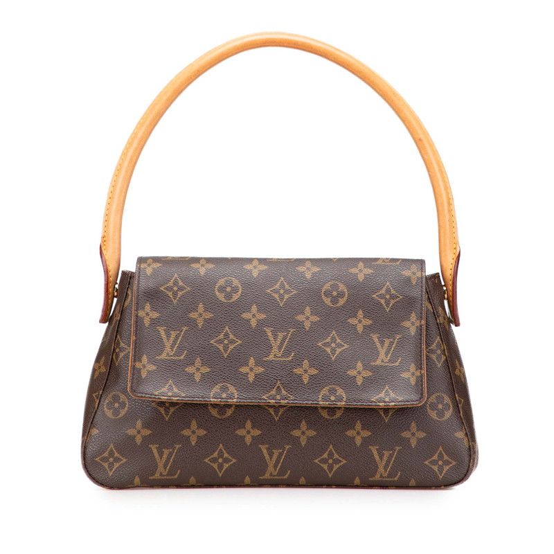 Louis Vuitton PVCハンドバッグ ブラウン ティヴォリGM モノグラム ハンドバッグ PVC レザー ブラウン