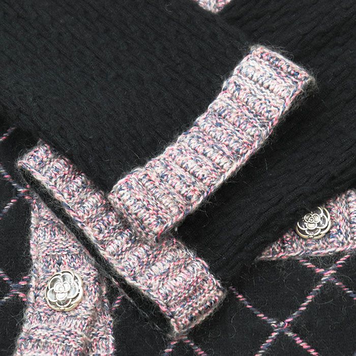 シャネル　カシミヤカーディガン　ニット CHANEL シャネル カシミヤ カーディガン ニット ココマーク 96クルーズ