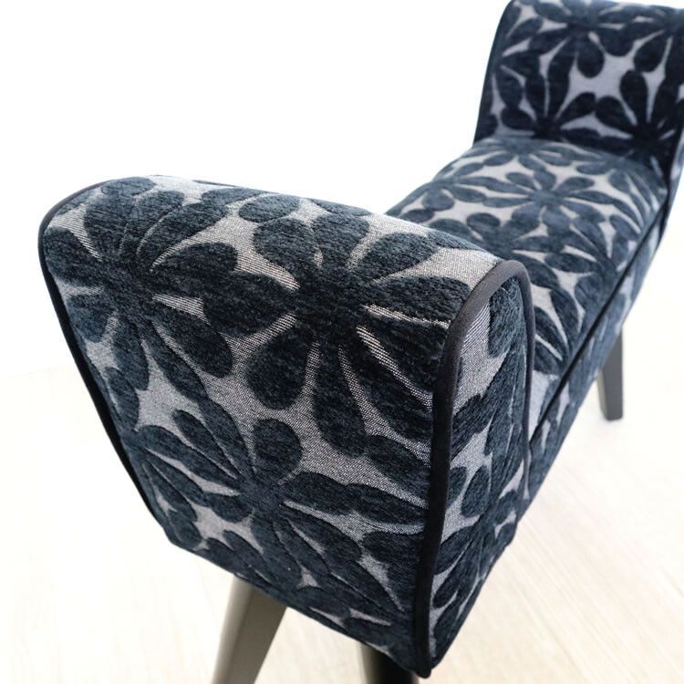 スツールベンチ モダンテイスト 花柄 スツール クッションチェア 椅子 腰掛 イス 椅子 スリム スツール S