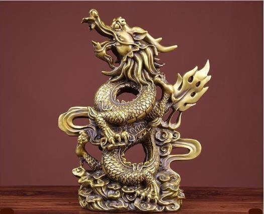 昇り龍 風水龍神 50.5cm 銅製 置物 (伝統工芸品 銅器 高級置物 少量 昇り龍 風水龍神 50.5cm 銅製 置物 (伝統工芸品 銅器 高級置物 少量