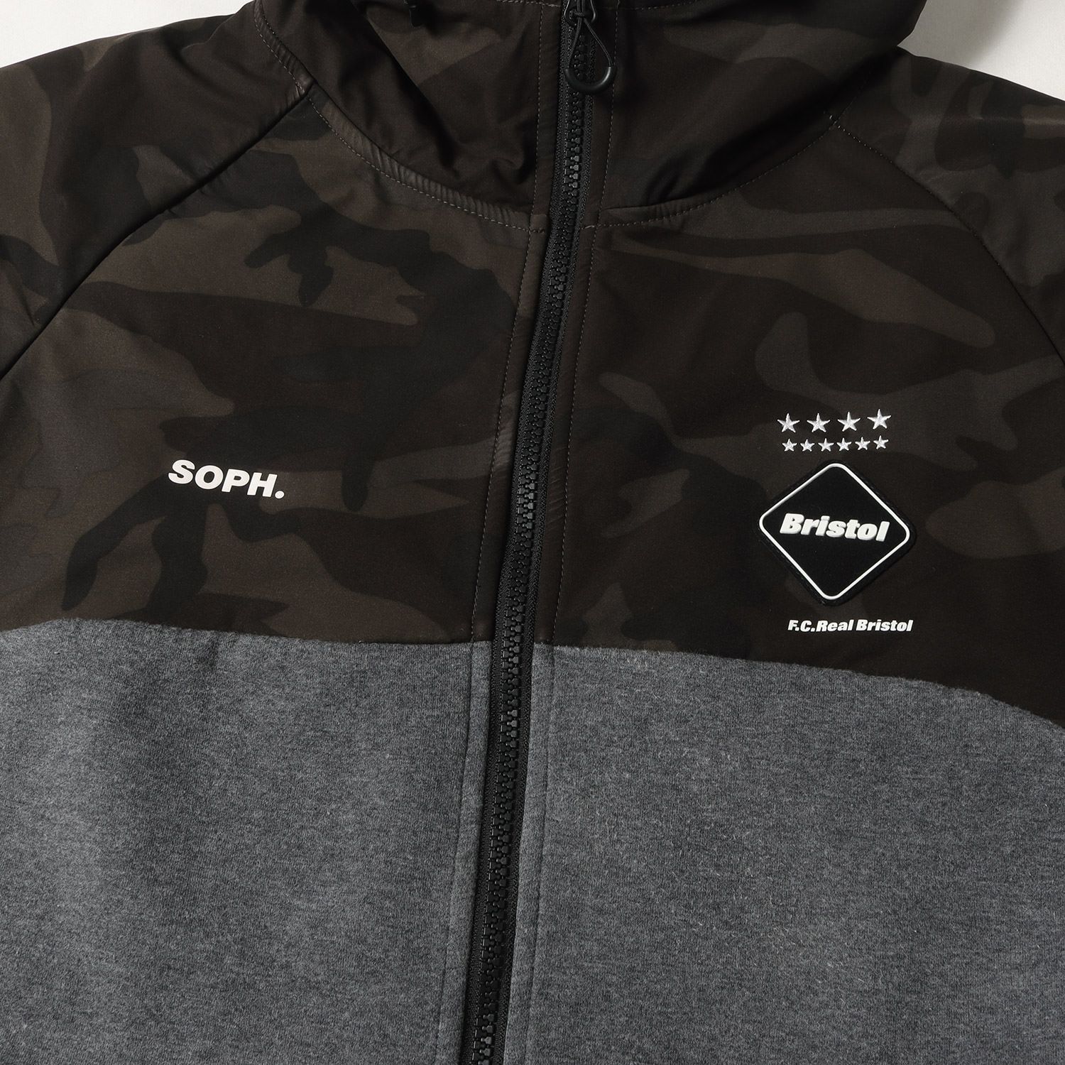 F.C.Real Bristol エフシーレアルブリストル パーカー グレー サイズ:L