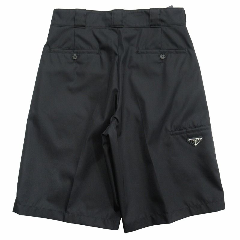 新作からSALEアイテム等お得な商品満載 プラダ PRADA トライアングルロゴ Re-Nylon バミューダ ショーツ パンツ