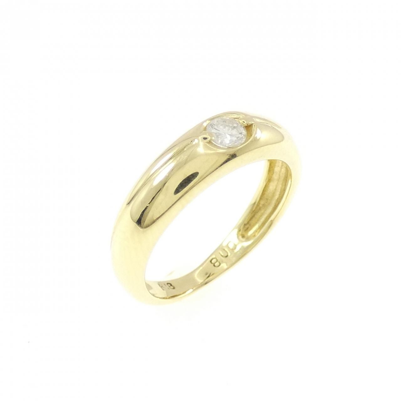 K18YG ダイヤモンド ピンキー リング 0.08CT