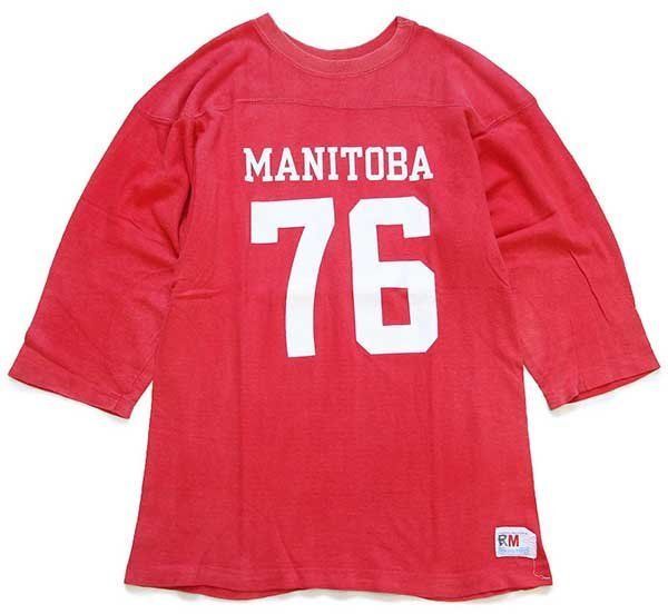 70s USA製 Championチャンピオン MANITOBA 76 ナンバリング コットン