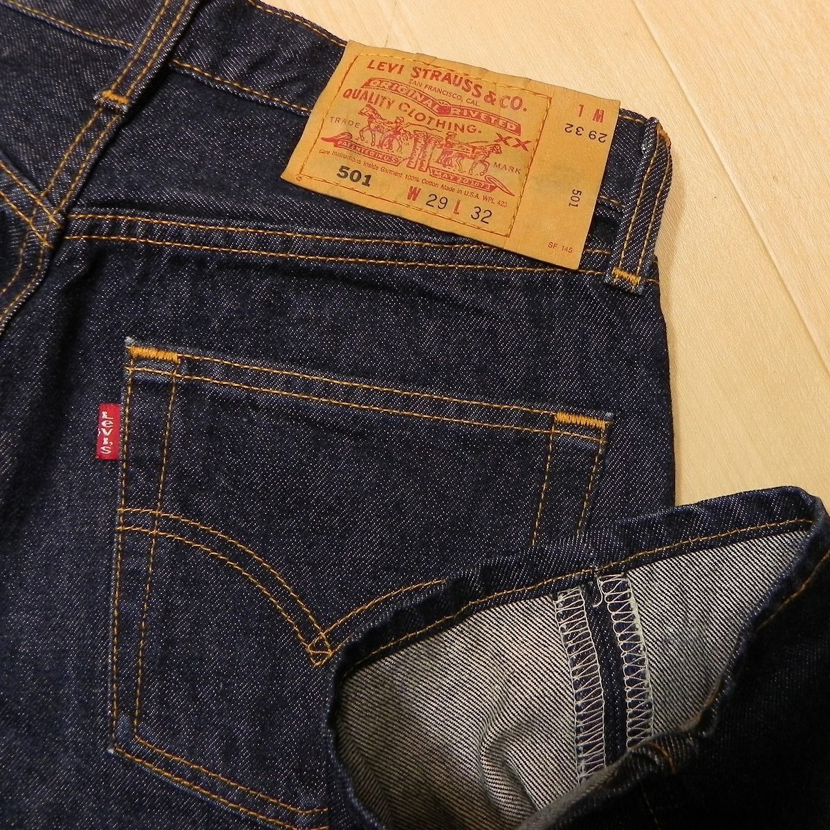 917☆ LEVI'S ☆ 濃紺 美品 01年 米国製 リーバイス 501 553刻印