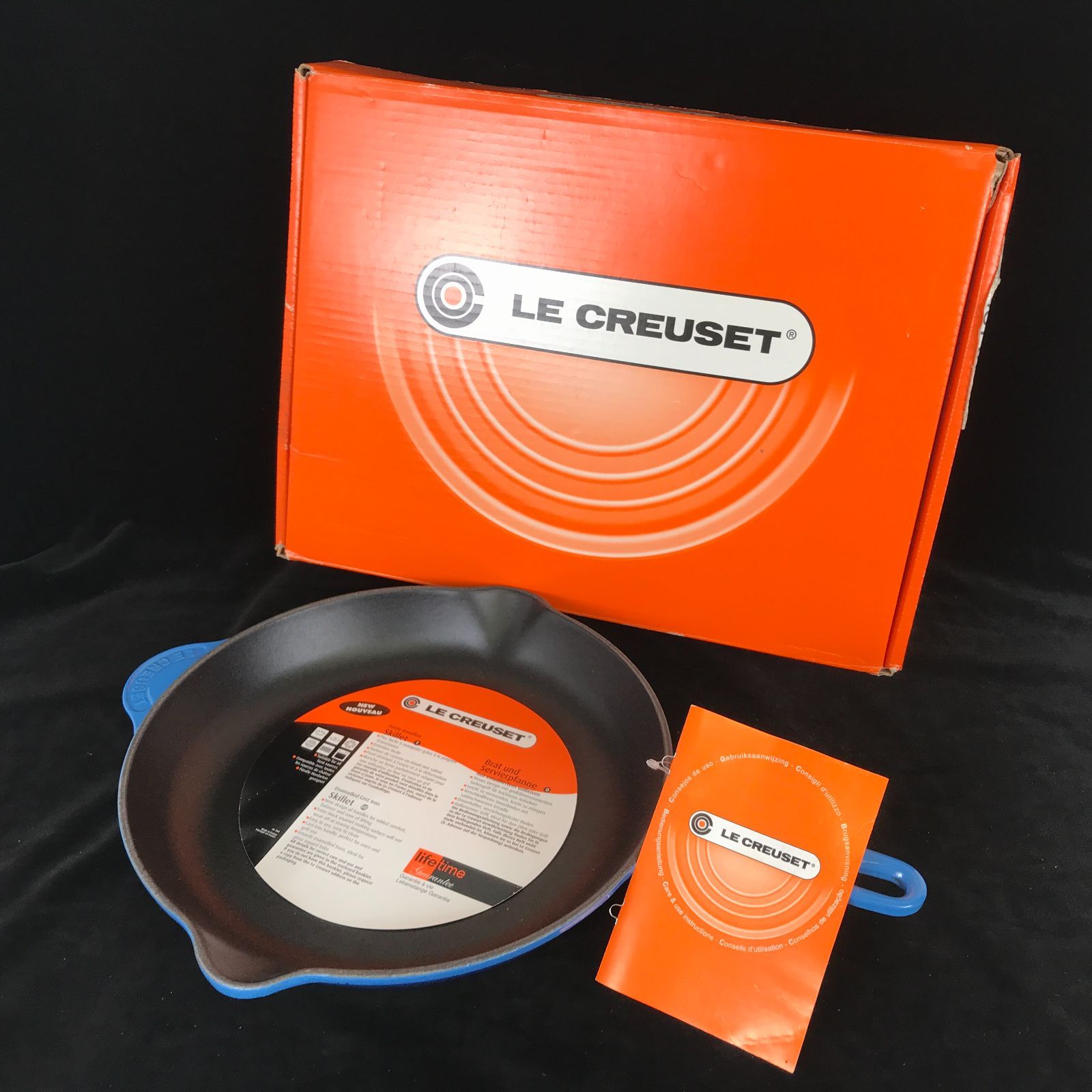 1206【未使用品】LE CREUSET ル・クルーゼ スキレット 30cm ブルー 鍋 調理器具