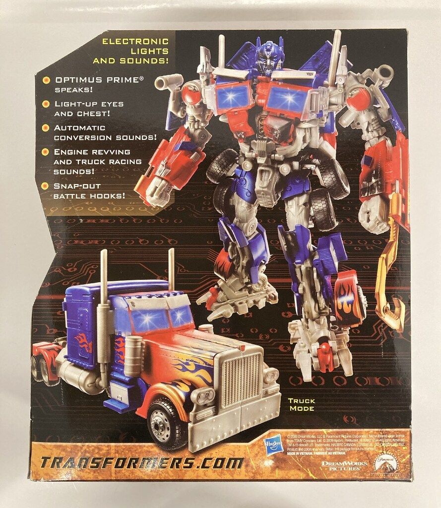 HASBRO HUNT FOR THE DECEPTICONS OPTIMUS PRIME /SNAP OUT BATTLE