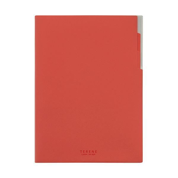 （まとめ） ライオン事務器 ハードメモホルダーTERENE（テレネ） A4 レッド HH-63P 1冊 