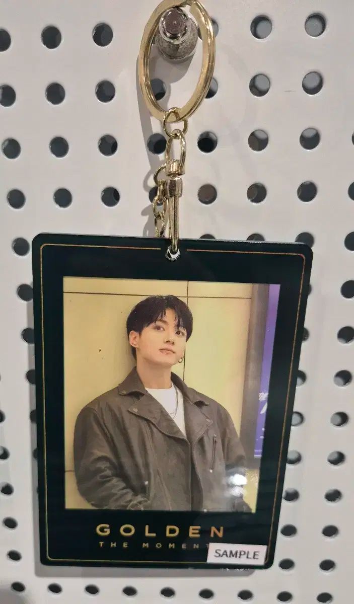 【雷市場（ポンジャン）商品韓国直送】 未開封 ジョングク(JUNGKOOK・JK・グク) JK ゴールデン Golden 展示会 写真 フォト PHOTO ホルダー ケース キーリング