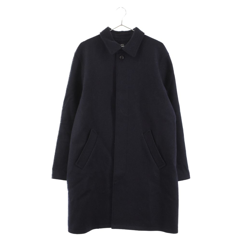 A.P.C. ステンカラーコート 黒　ウールコート A.P.C. | コートの商品一覧 | A.P.C. | アーペーセー日本公式
