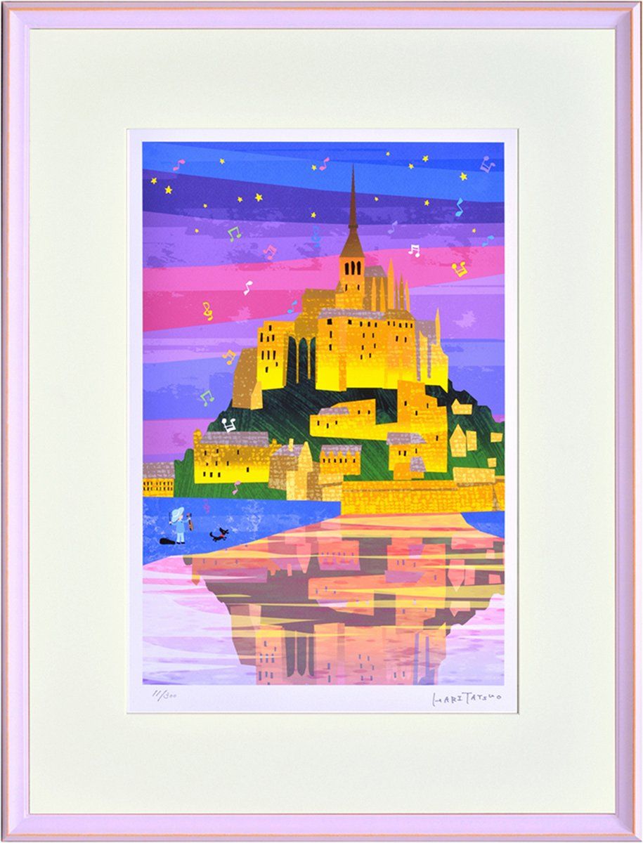 ★秀作★ 手書き油絵 モンサンミッシェル 絵画 インテリア 油彩画 モンサンミッシェル: Gallery TAMA