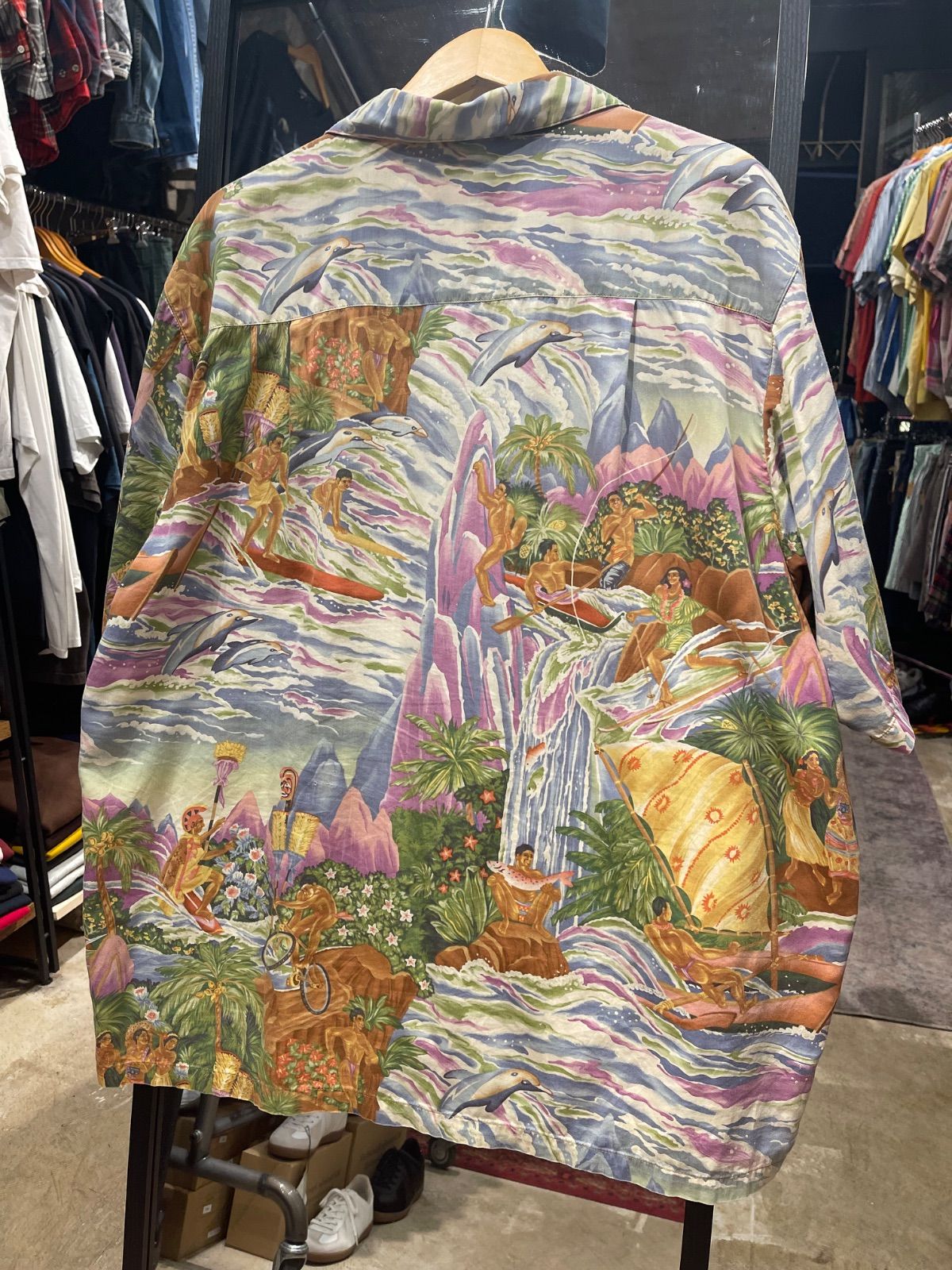 pataloha 1994 アロハシャツ Lサイズ メニュー柄patagonia pataloha / 1994年製 】 メニュー柄 patagonia パタゴニア