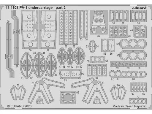 プラモデル　1/48 PV-1 着陸装置エッチングパーツ アカデミー用 [EDU481108] 新品】プラモデル 1/48 PV-1 着陸装置エッチングパーツ