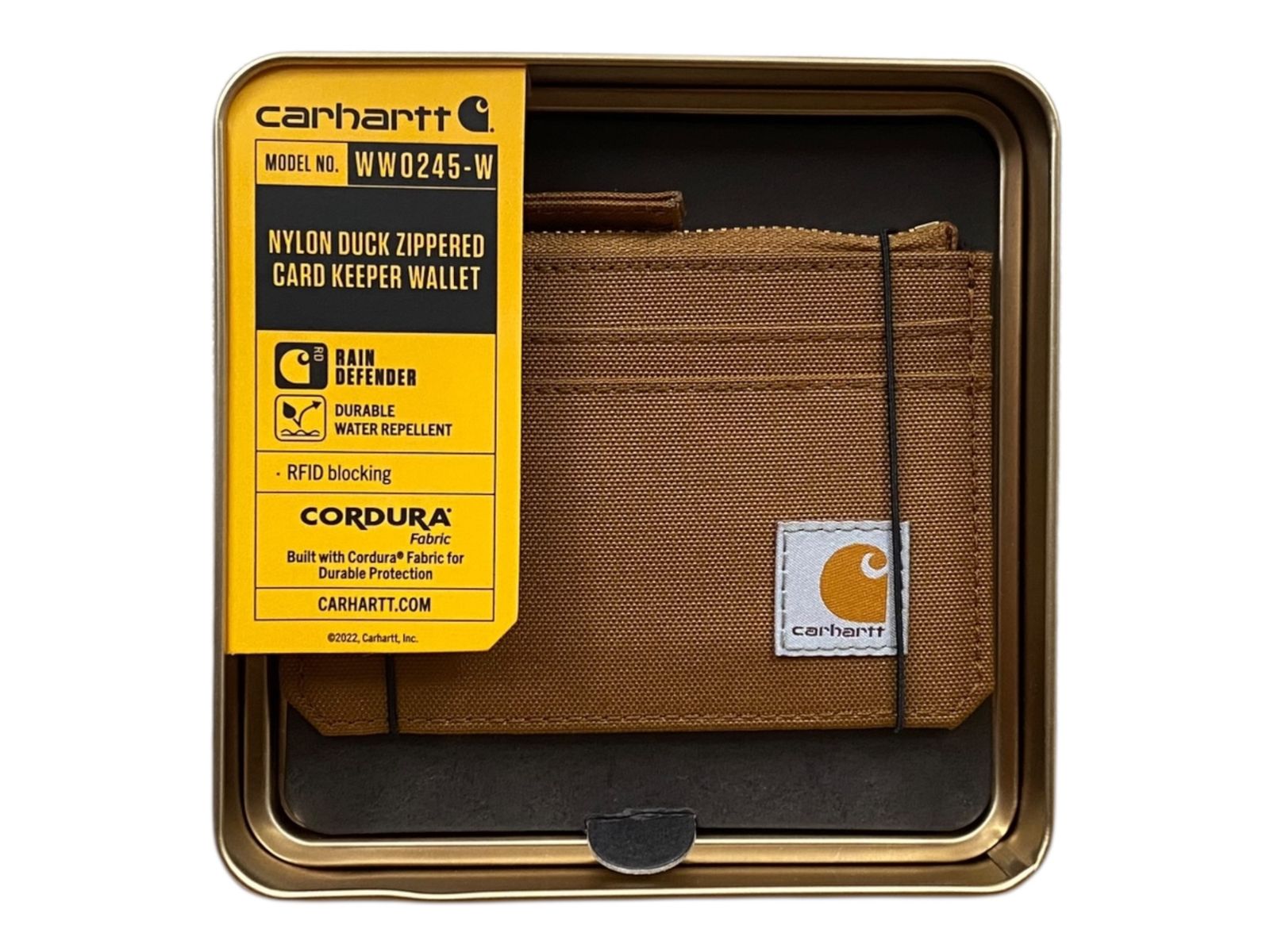 Carhartt カーハート NYLON DUCK ZIPPERED CARD KEEPER ミニ財布 B0000245 ブラウン ウィメンズ|078