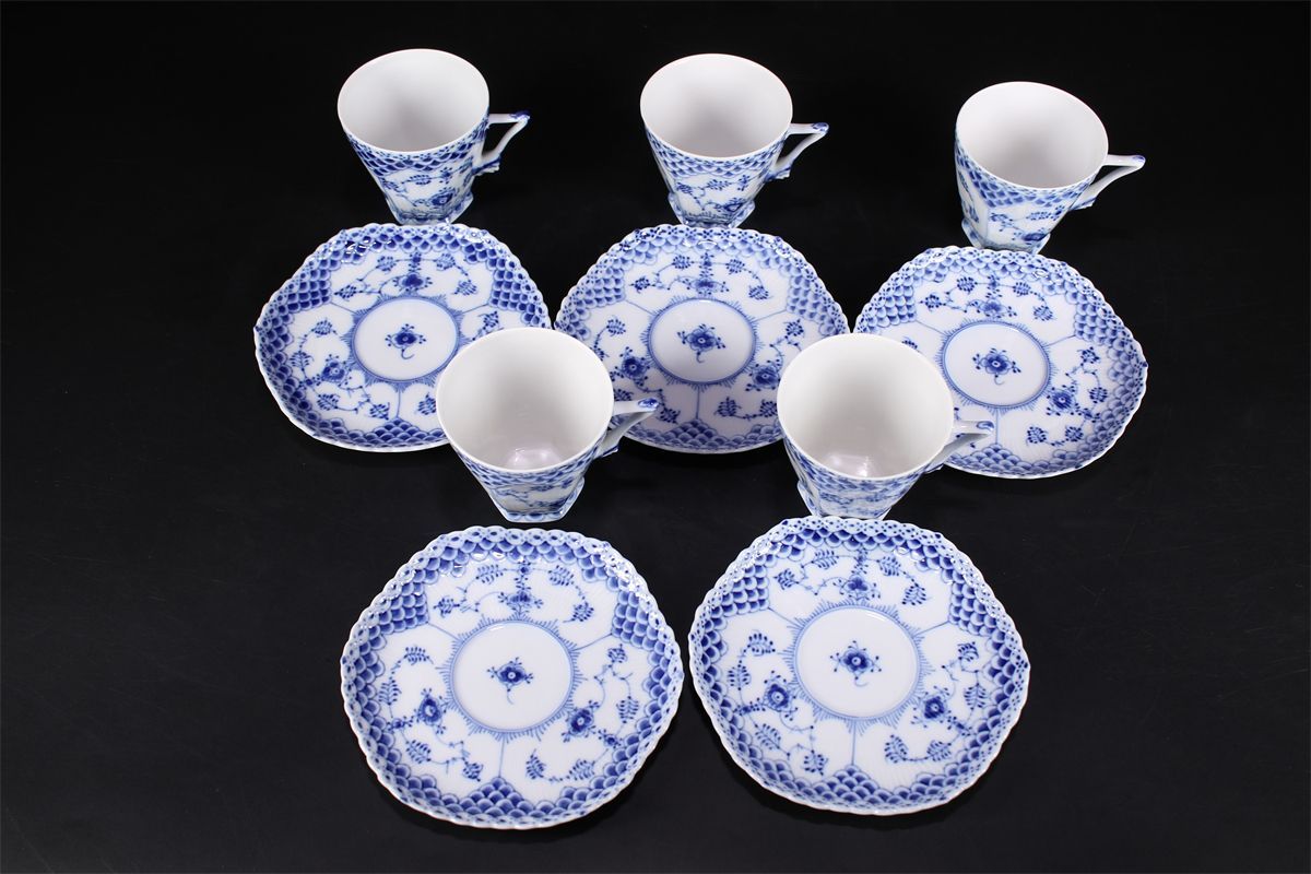 ROYAL COPENHARGEN ロイヤルコペンハーゲン 染付 フルレース カップ