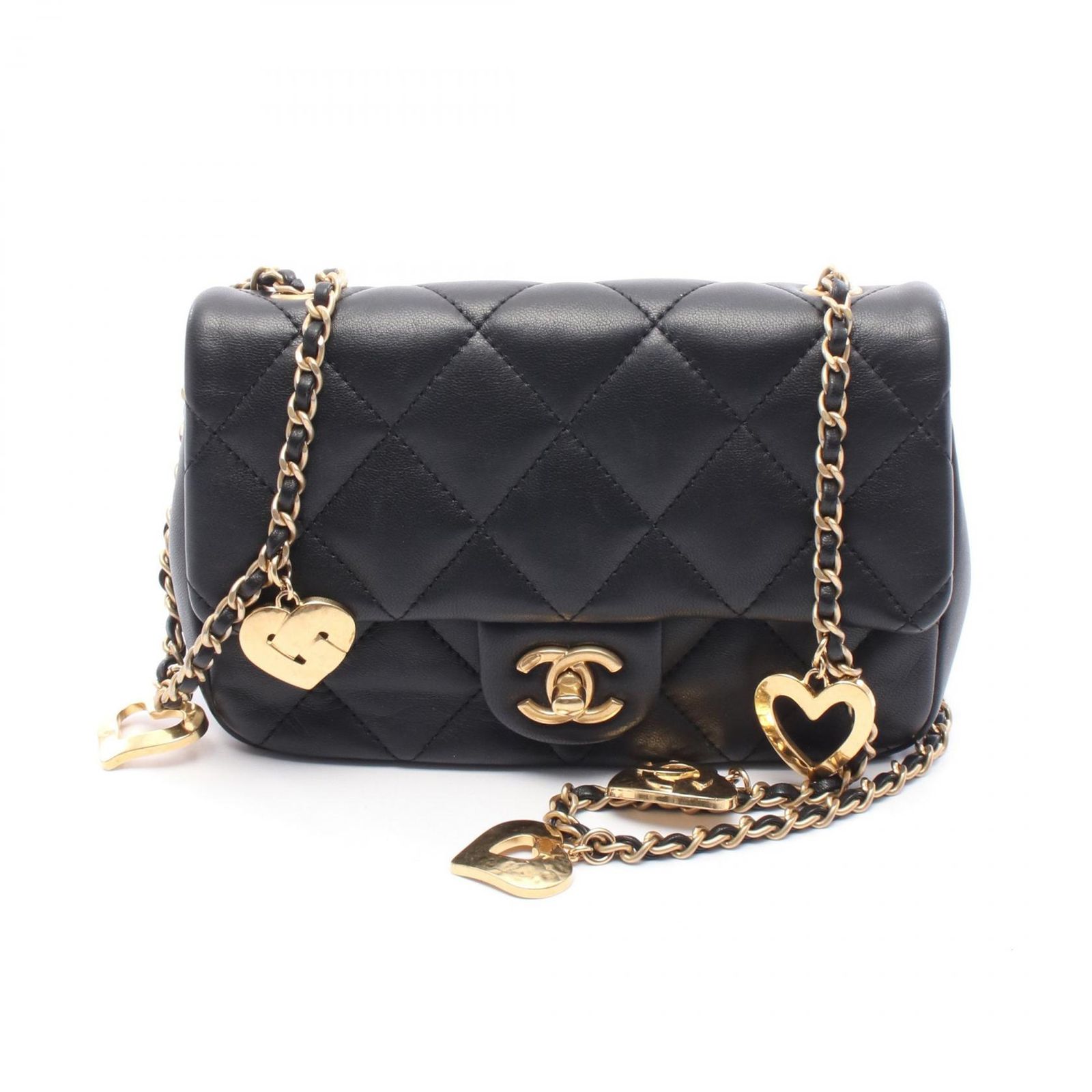 シャネル CHANEL ショルダーバッグ マトラッセ AS3457 ブラック