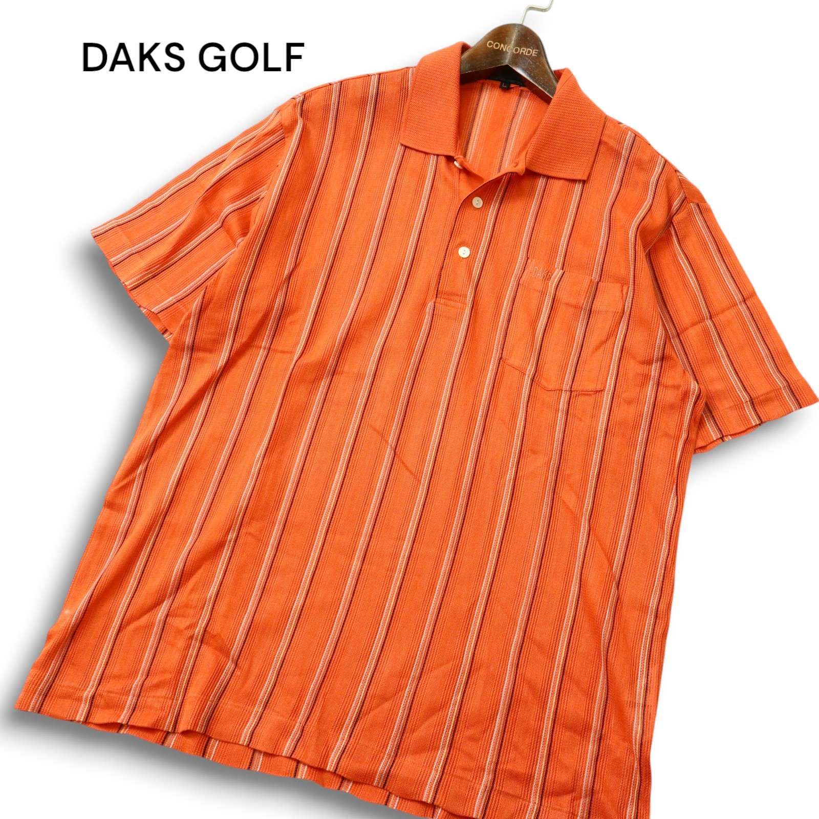 新品★DAKS GOLF ダックスゴルフ　オンワード　ポロシャツ　Lサイズ 新品☆DAKS GOLF ダックスゴルフオンワードポロシャツLサイズ